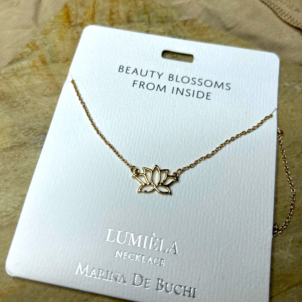 Marina De Buchi Lumiela Necklace Lotus Blossom